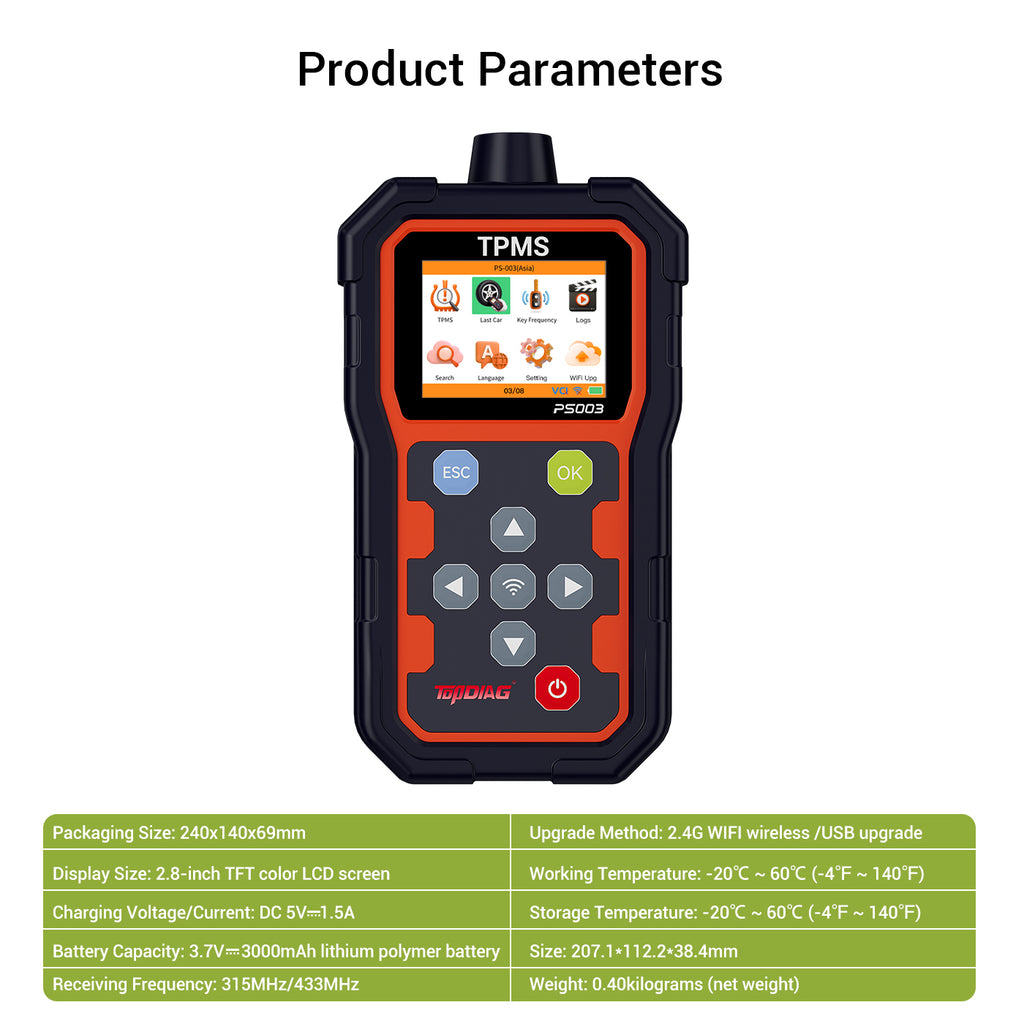 PS003 TPMS Diagnostic Programmer