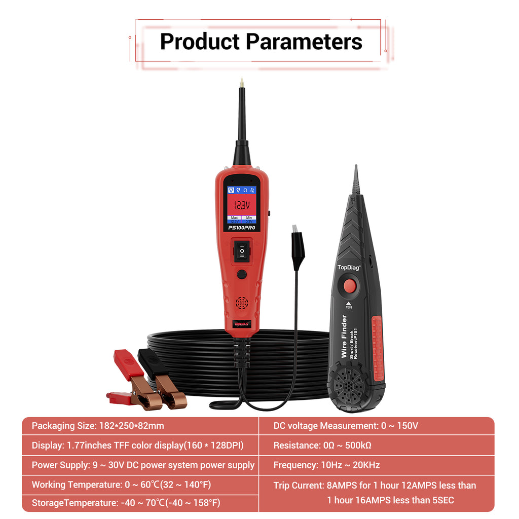 2025 PS100PRO Circuit Tester, Power Circuit Probe Scan Tool