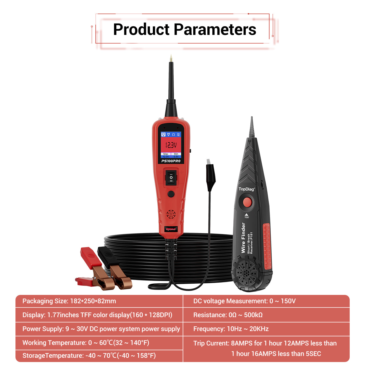 2025 PS100PRO Circuit Tester, Power Circuit Probe Scan Tool