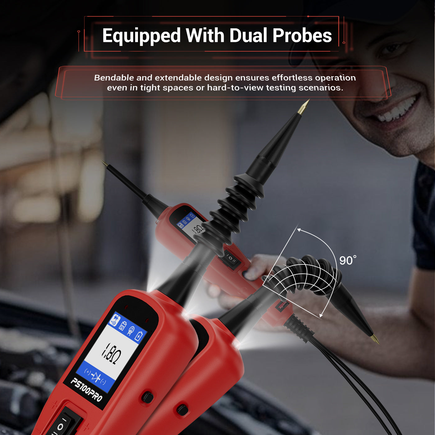 2025 PS100PRO Circuit Tester, Power Circuit Probe Scan Tool